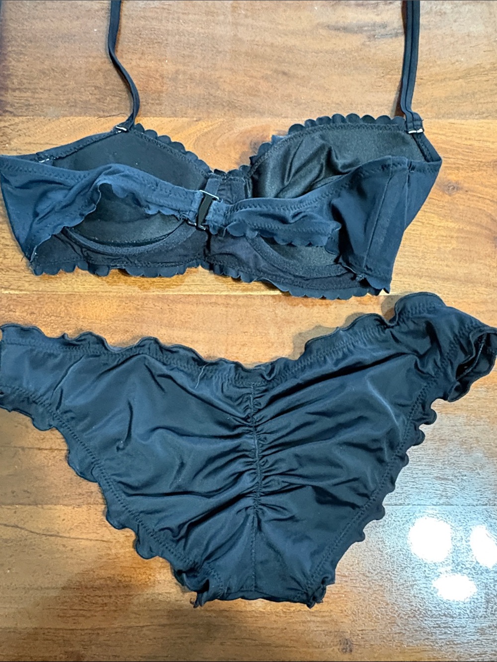 Coco Rave Black Ruffled Two-Piece Bikini - Picture 3 of 3